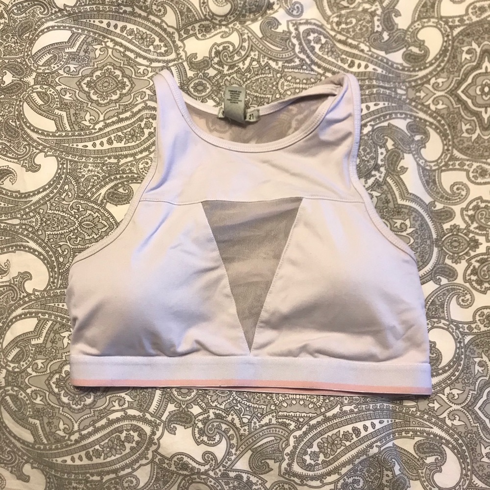 Strappy sports bra